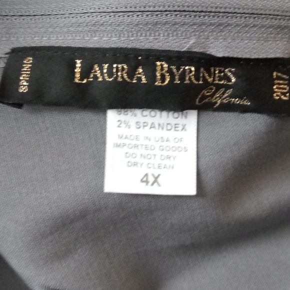 New Pinup Girl Clothing Laura Byrnes Gray Pant Size 4X - Picture 13 of 13